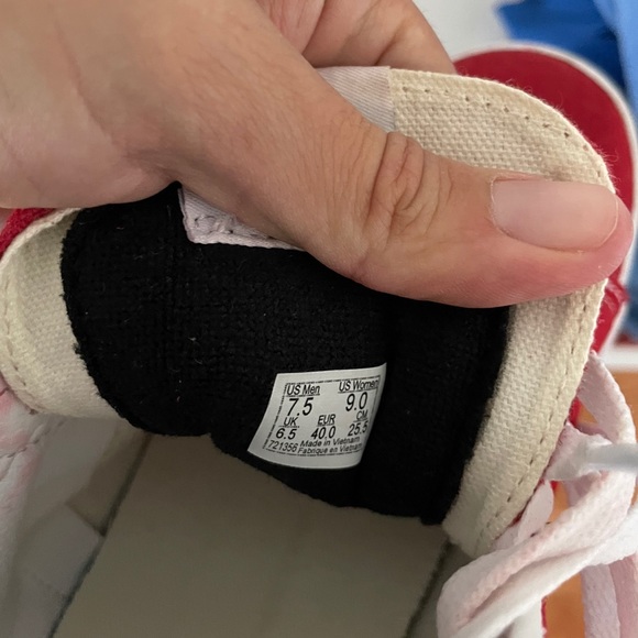 Red Hi-Top Vans - Picture 4 of 4